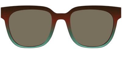 The Polarized Mahogany to Juniper Woodgrain Sun Top - Front Top Thumbnail - Pair Eyewear
