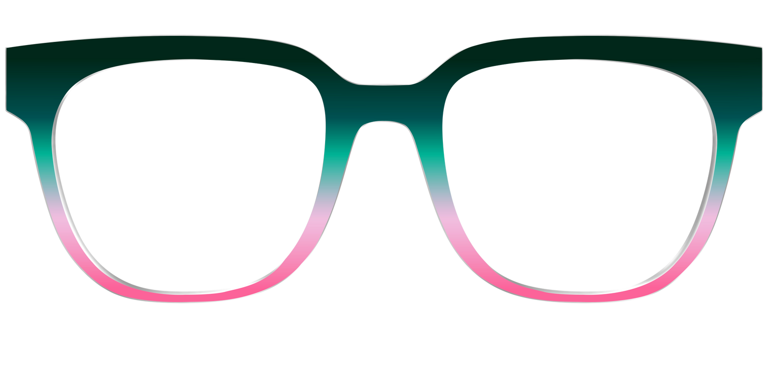 The Malachite to Peony Gradient - Front Top Image - Pair Eyewear