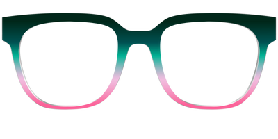 The Malachite to Peony Gradient - Front Top Thumbnail - Pair Eyewear