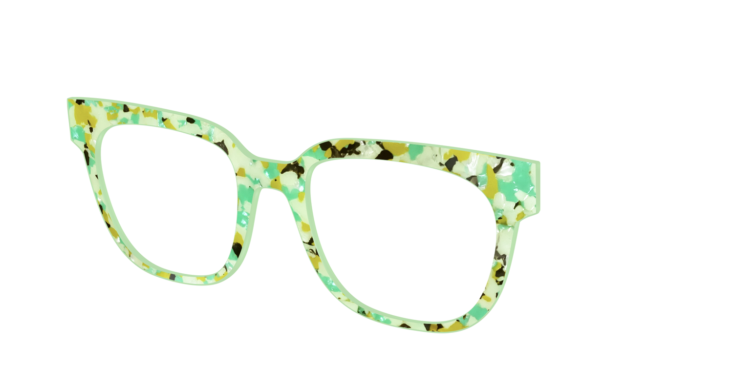 The Matcha Pearl Tortoise - Angle Top Image - Pair Eyewear