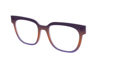 The Matte Midnight to Violet Gradient - Angle Top Thumbnail - Pair Eyewear