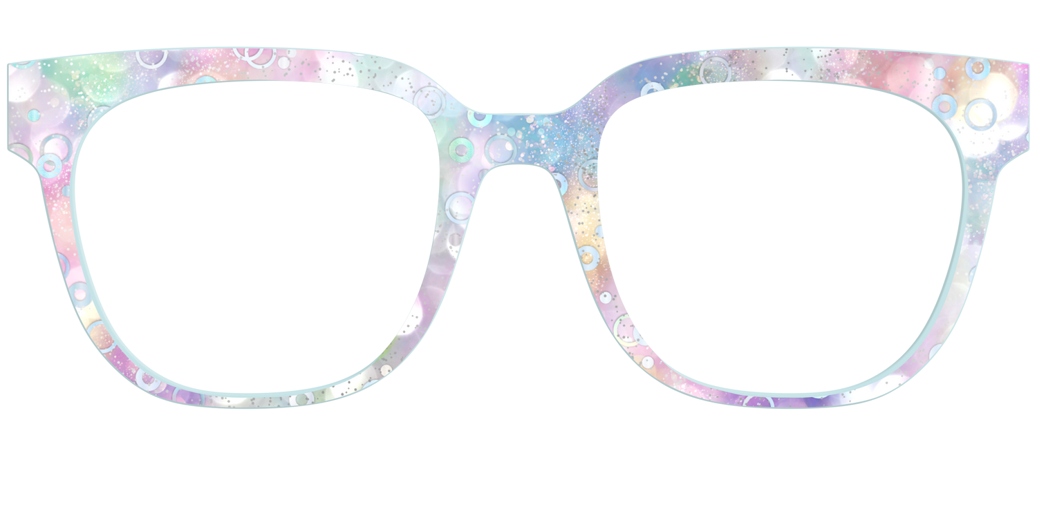 The Mermaid Bokeh with Bubble Glitter - Front Top Image - Pair Eyewear