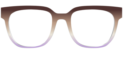 The Mocha to Light Lavender Gradient - Front Top Thumbnail - Pair Eyewear