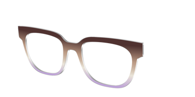 The Mocha to Light Lavender Gradient - Angle Top Thumbnail - Pair Eyewear