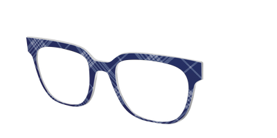 The Navy Twill Plaid - Angle Top Thumbnail - Pair Eyewear