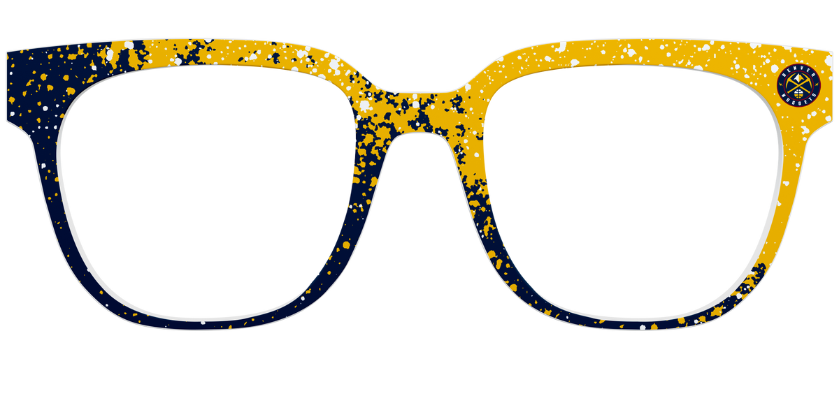 Nuggets Splatter - Front Top Image - Pair Eyewear