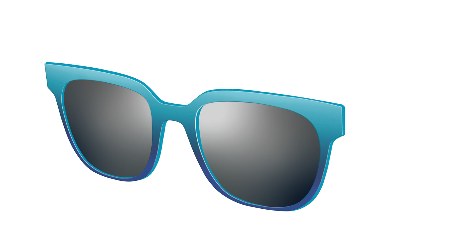 The Polarized Ocean Blue Sun Top