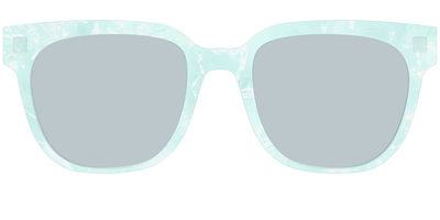 The Oceanic Pearl with Slate Blue Lens - Front Top Thumbnail - Pair Eyewear