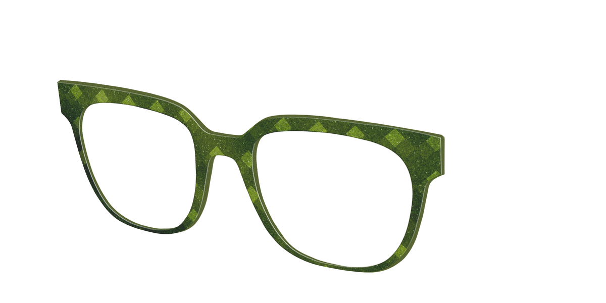 The Olive Geo - Angle Top Image - Pair Eyewear