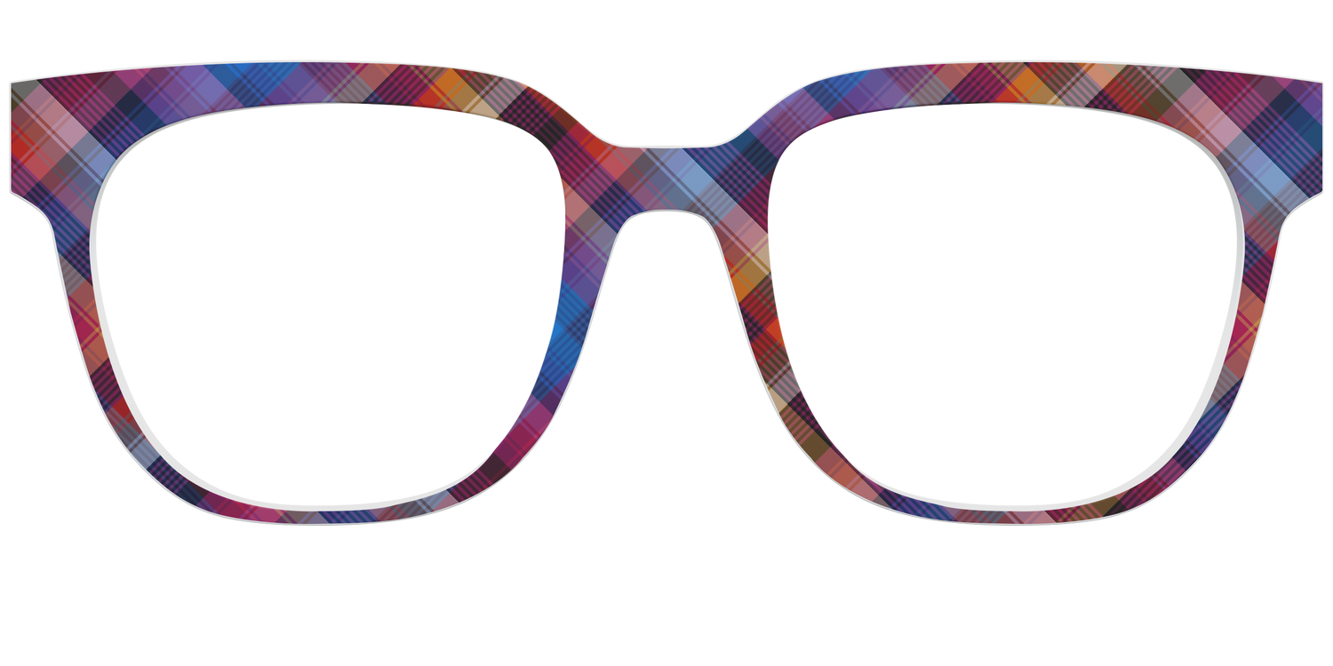 The Ombre Plaid - Front Top Image - Pair Eyewear