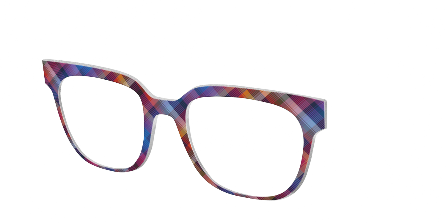 The Ombre Plaid - Angle Top Image - Pair Eyewear