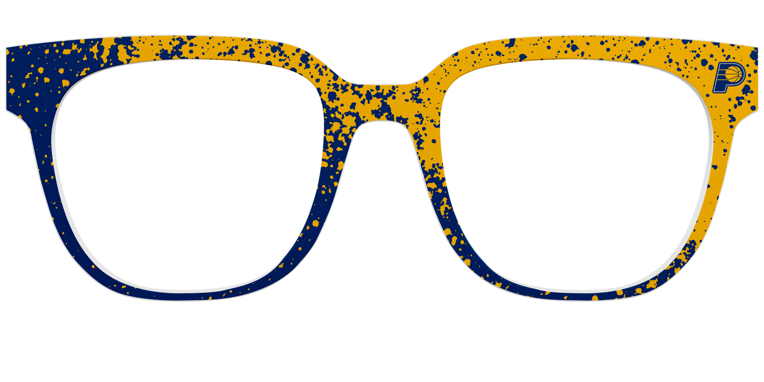 The Pacers Splatter - Front Top Image - Pair Eyewear