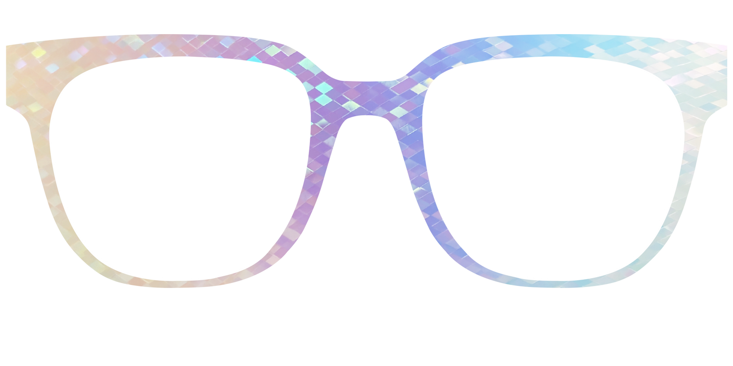 The Pastel Rainbow Prisms - Front Top Image - Pair Eyewear