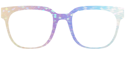 The Pastel Rainbow Prisms - Front Top Thumbnail - Pair Eyewear