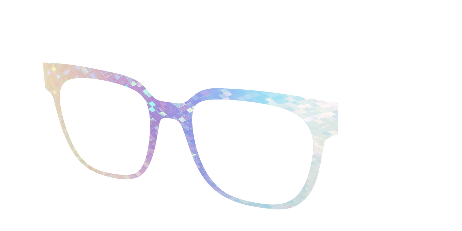 The Pastel Rainbow Prisms - Angle Top Image - Pair Eyewear