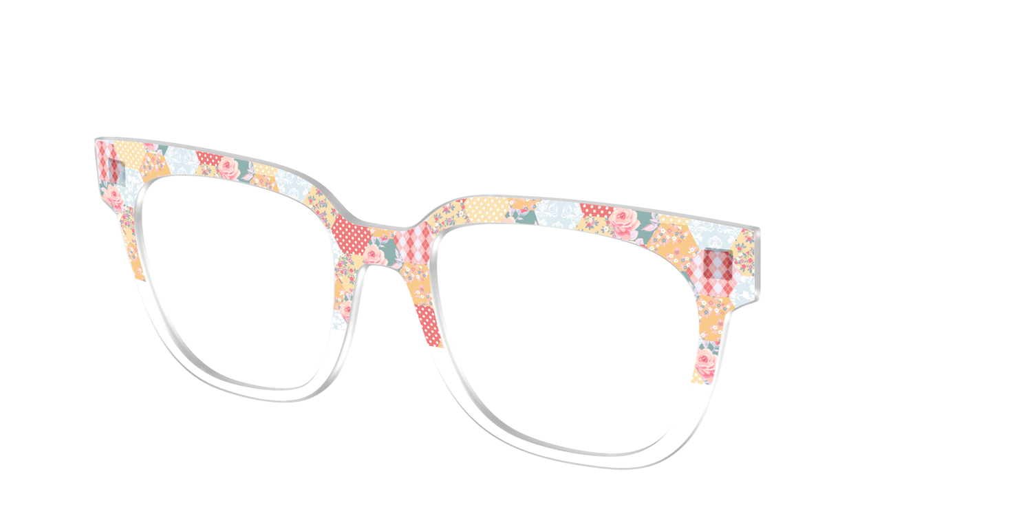 The Patchwork Hexagon Crystal Split - Angle Top Image - Pair Eyewear