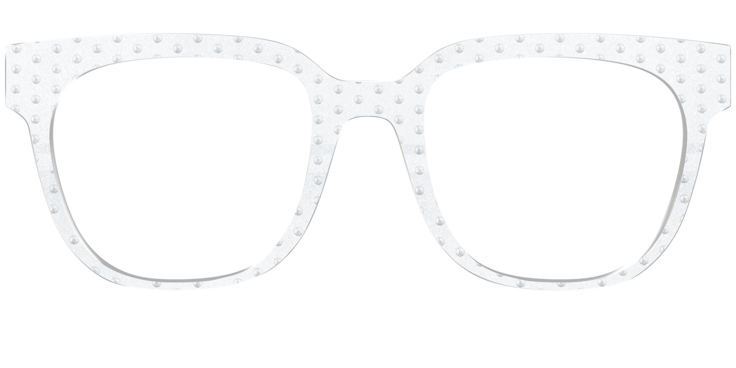 The Pearl Shimmer Polka Dots - Front Top Image - Pair Eyewear