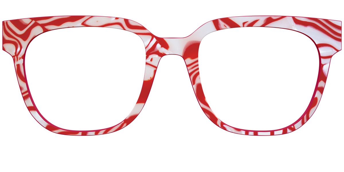 The Peppermint Swirl - Front Top Image - Pair Eyewear