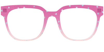 The Pink Butterfly Sparkle Crystal - Front Top Thumbnail - Pair Eyewear