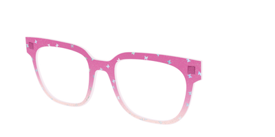 The Pink Butterfly Sparkle Crystal - Angle Top Thumbnail - Pair Eyewear