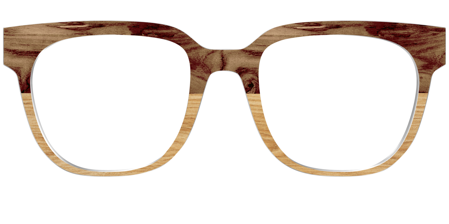 The Pirate Plank Wood Split - Front Top Image - Pair Eyewear