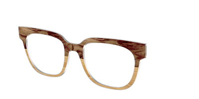 The Pirate Plank Wood Split - Angle Top Thumbnail - Pair Eyewear