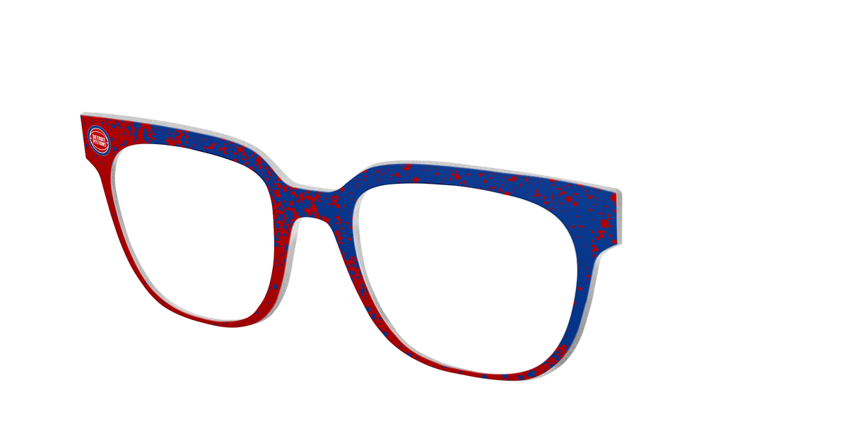 The Pistons Splatter - Angle Top Image - Pair Eyewear
