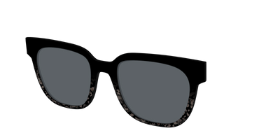 The Polarized Shaded Tortoise Sun Top - Angle Top Thumbnail - Pair Eyewear