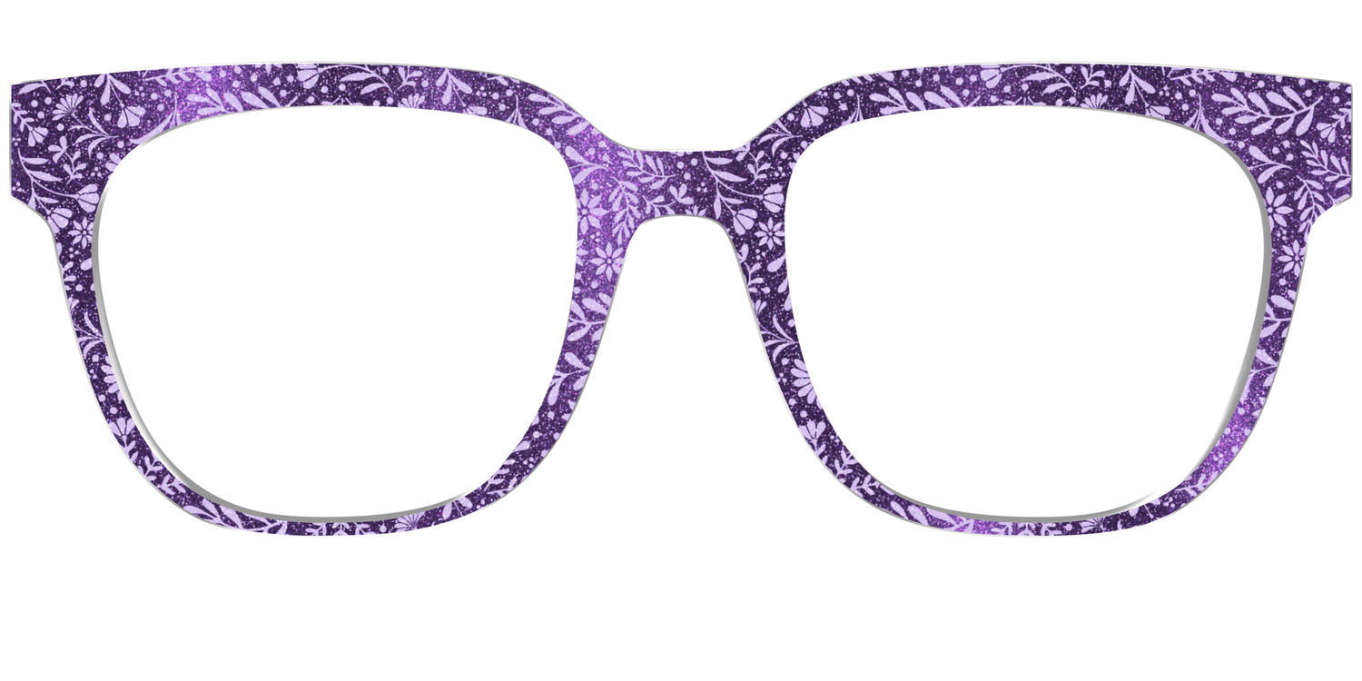 The Purple Shimmer Botanical - Front Top Image - Pair Eyewear