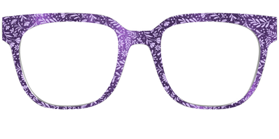 The Purple Shimmer Botanical - Front Top Thumbnail - Pair Eyewear