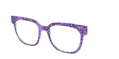The Purple Shimmer Botanical - Angle Top Thumbnail - Pair Eyewear