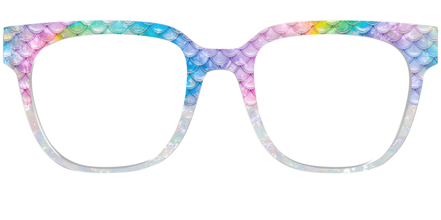 The Rainbow Pearl Scales Crystal - Front Top Image - Pair Eyewear