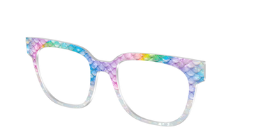 The Rainbow Pearl Scales Crystal - Angle Top Thumbnail - Pair Eyewear