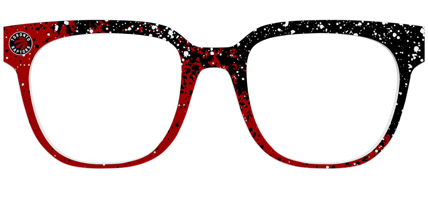 The Raptors Splatter - Front Top Image - Pair Eyewear