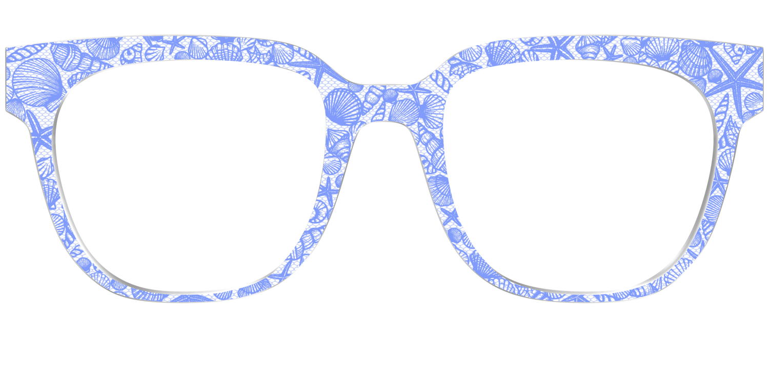 The Reef Blue Shell Lace - Front Top Image - Pair Eyewear