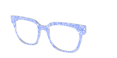 The Reef Blue Shell Lace - Angle Top Thumbnail - Pair Eyewear