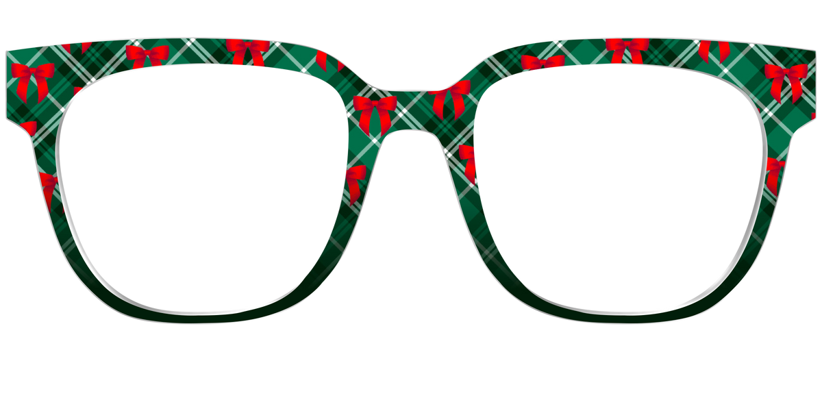 The Ribbon-Clad Plaid - Front Top Image - Pair Eyewear