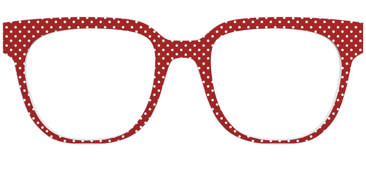 The Ruby Pin Dot - Front Top Image - Pair Eyewear