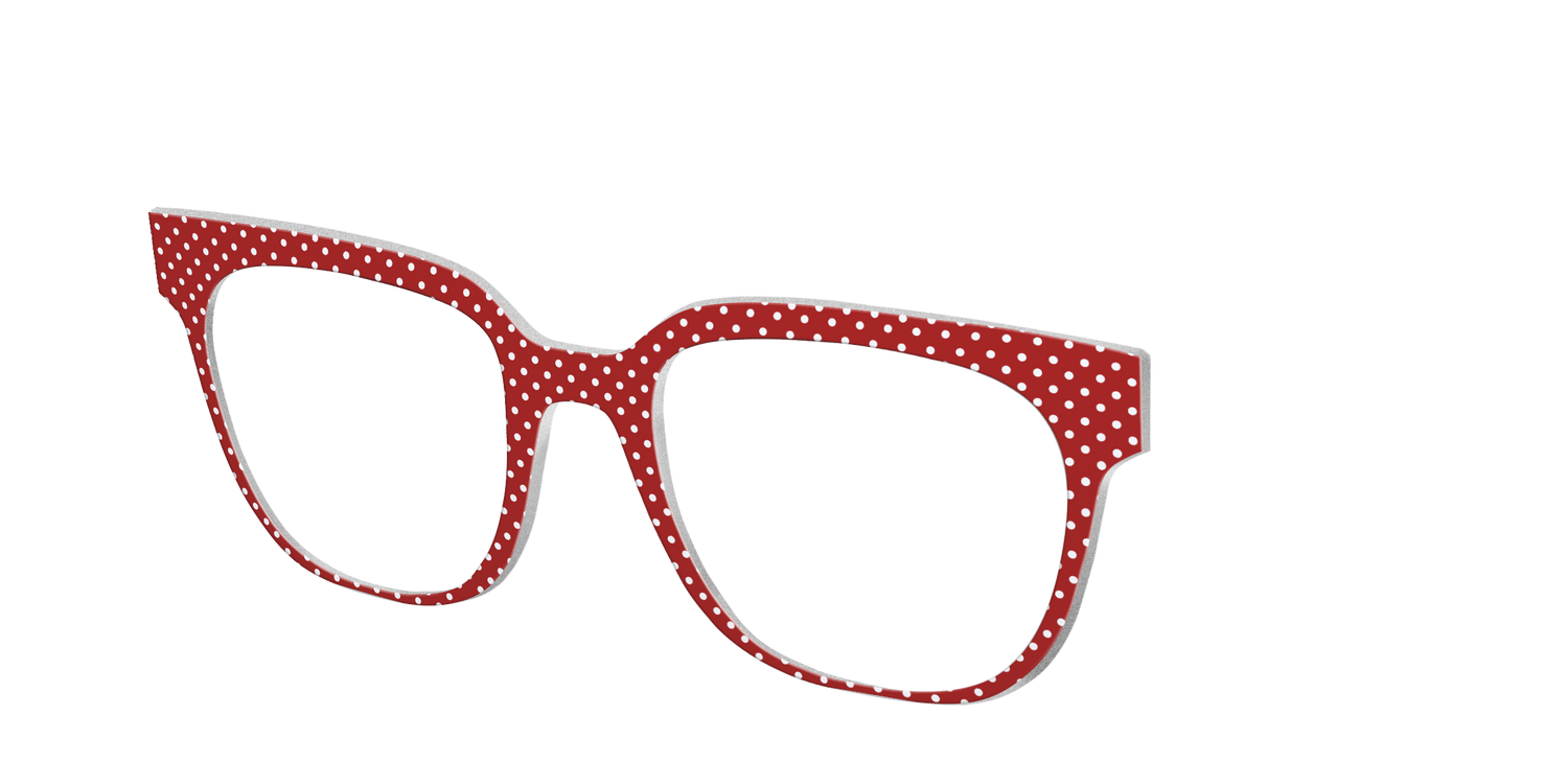 The Ruby Pin Dot - Angle Top Image - Pair Eyewear