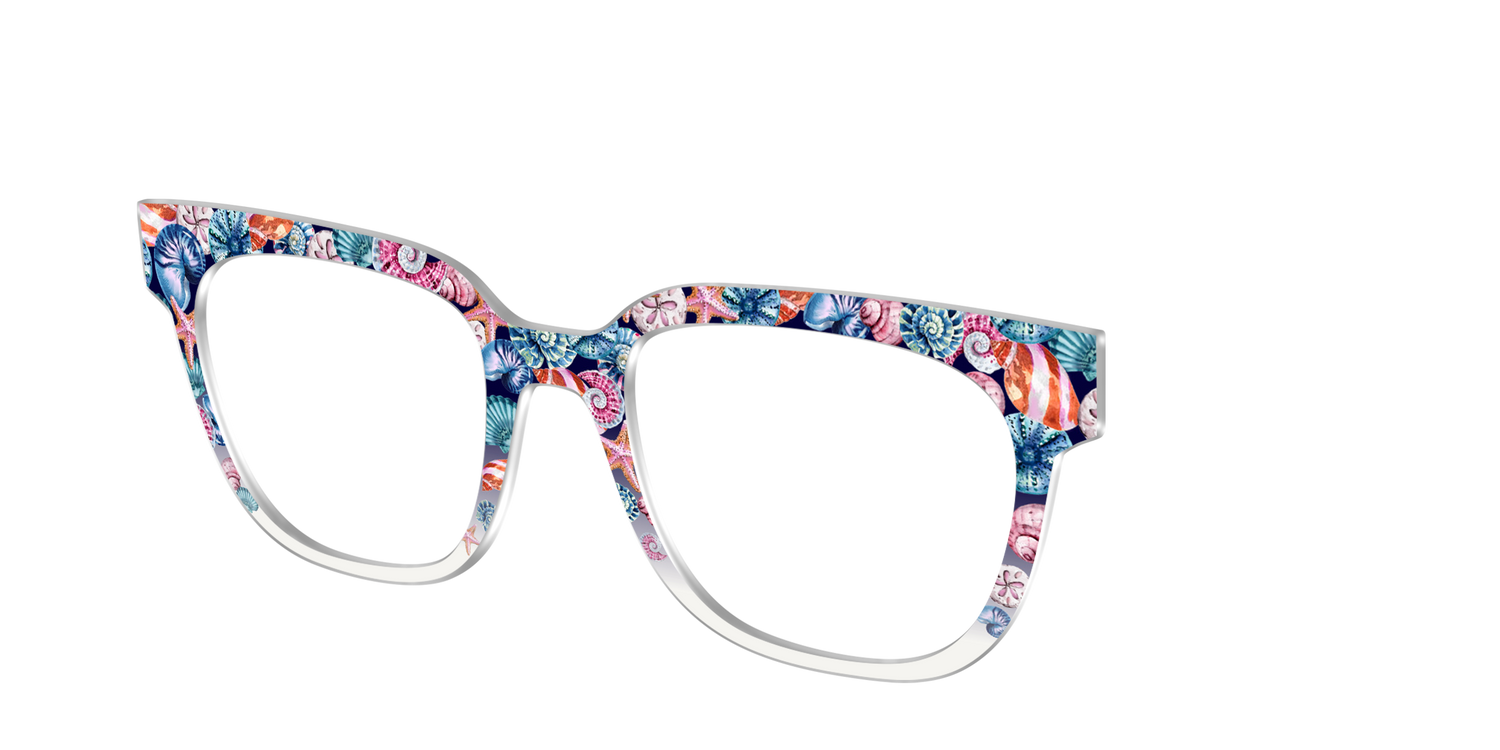 The Seashell Confetti - Angle Top Image - Pair Eyewear