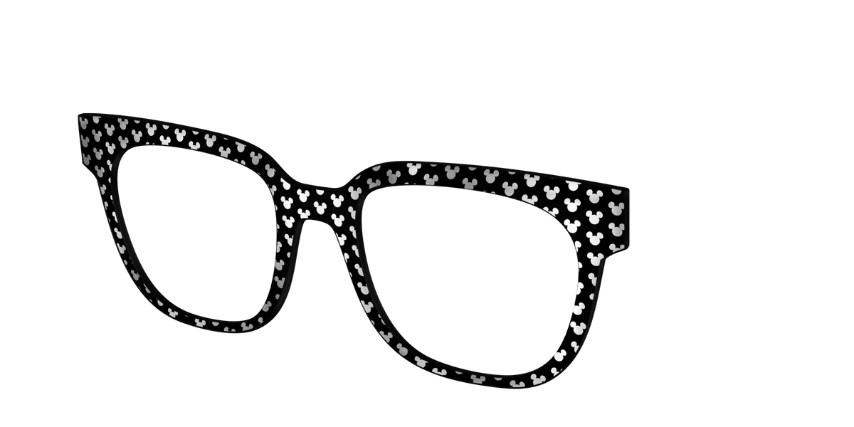 The Silver Foil Mickey - Angle Top Image - Pair Eyewear
