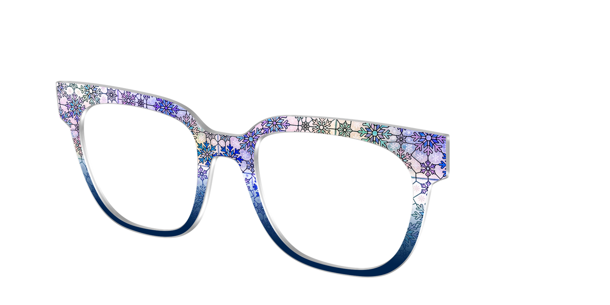 The Snowfall Stained Glass - Angle Top Image - Pair Eyewear