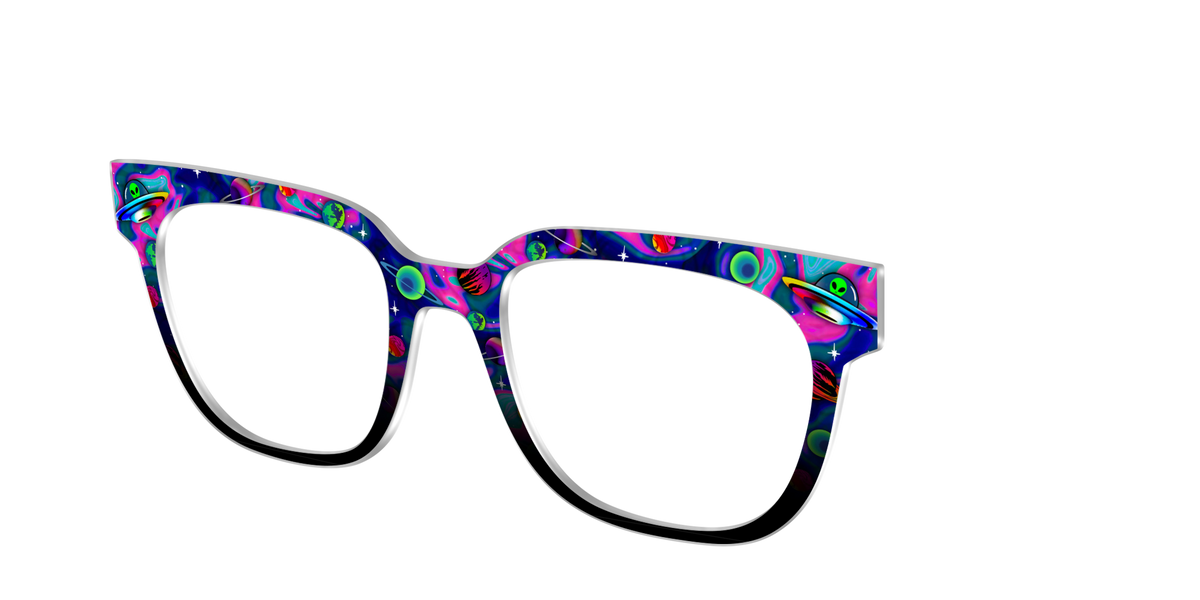 The Space Invasion Marble - Angle Top Image - Pair Eyewear
