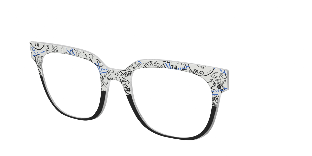 The Stamps Split - Angle Top Image - Pair Eyewear