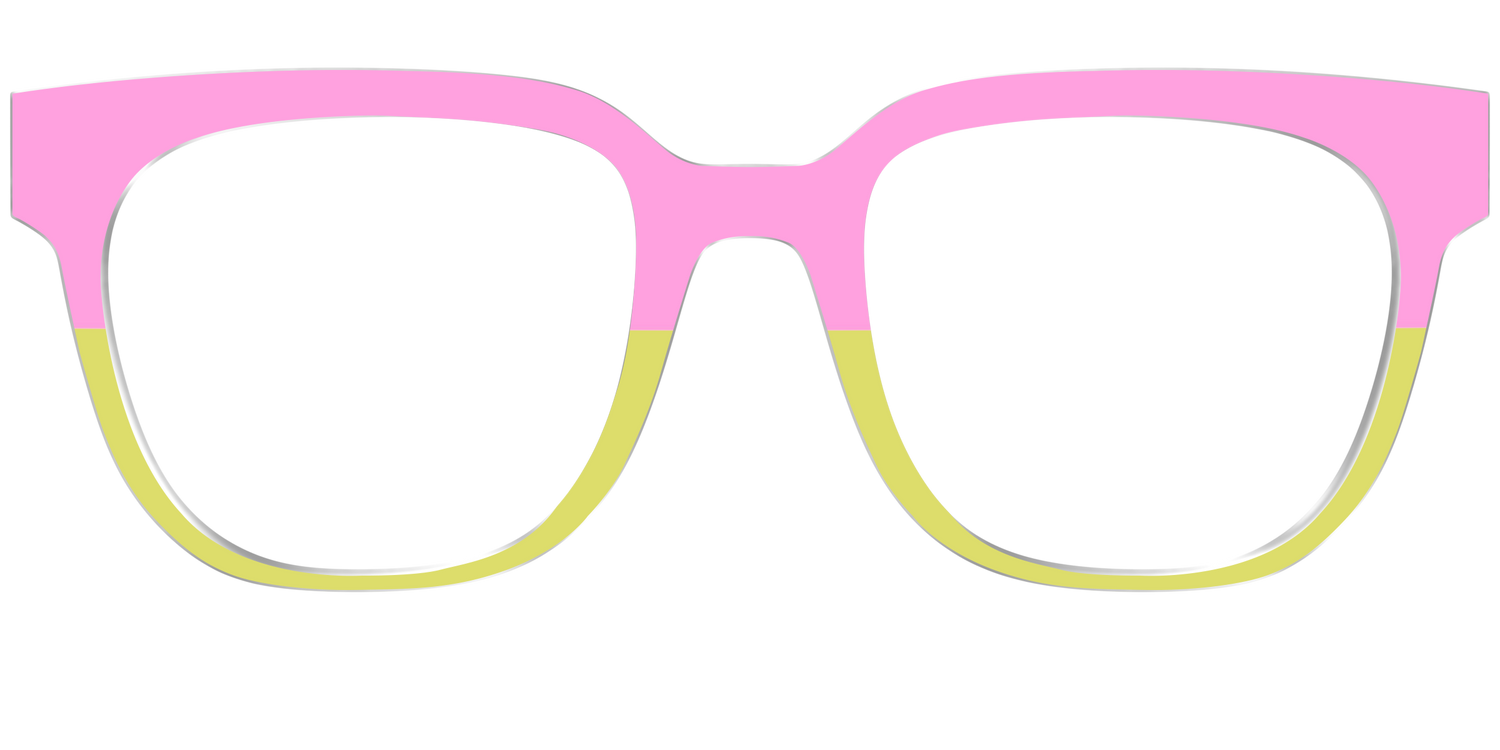 The Sweet Pea & Chartreuse Split - Front Top Image - Pair Eyewear
