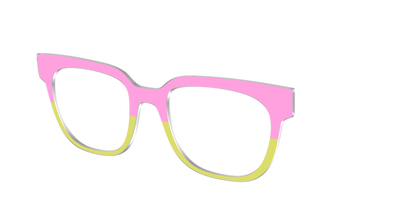 The Sweet Pea & Chartreuse Split - Angle Top Thumbnail - Pair Eyewear