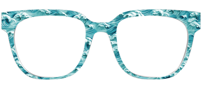 The Teal Tidal Waves - Front Top Thumbnail - Pair Eyewear