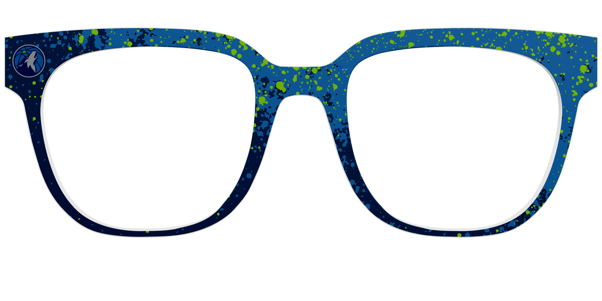 The Timberwolves Splatter - Front Top Image - Pair Eyewear