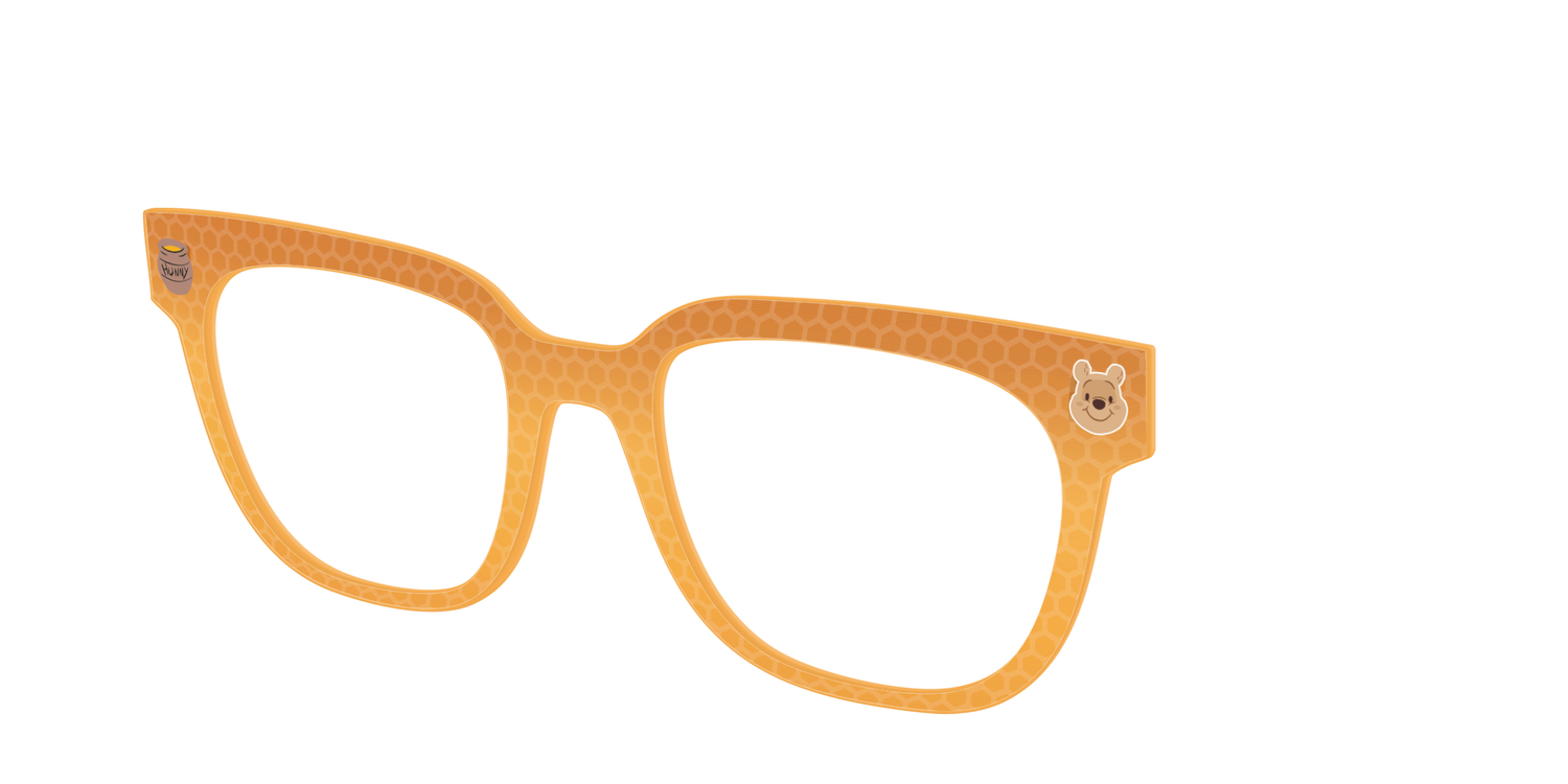 Time for Hunny Crystal Honeycomb - Angle Top Image - Pair Eyewear