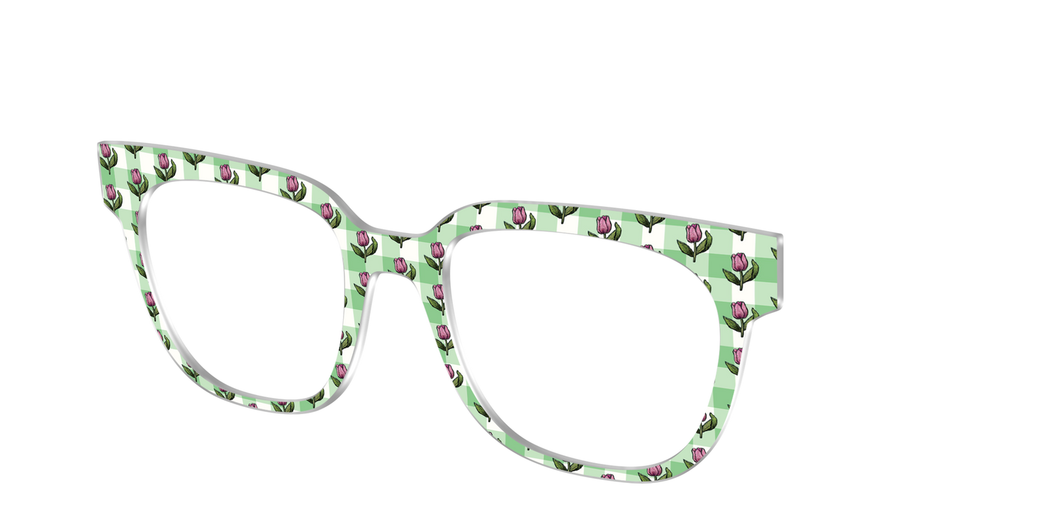 The Tulip Gingham - Angle Top Image - Pair Eyewear